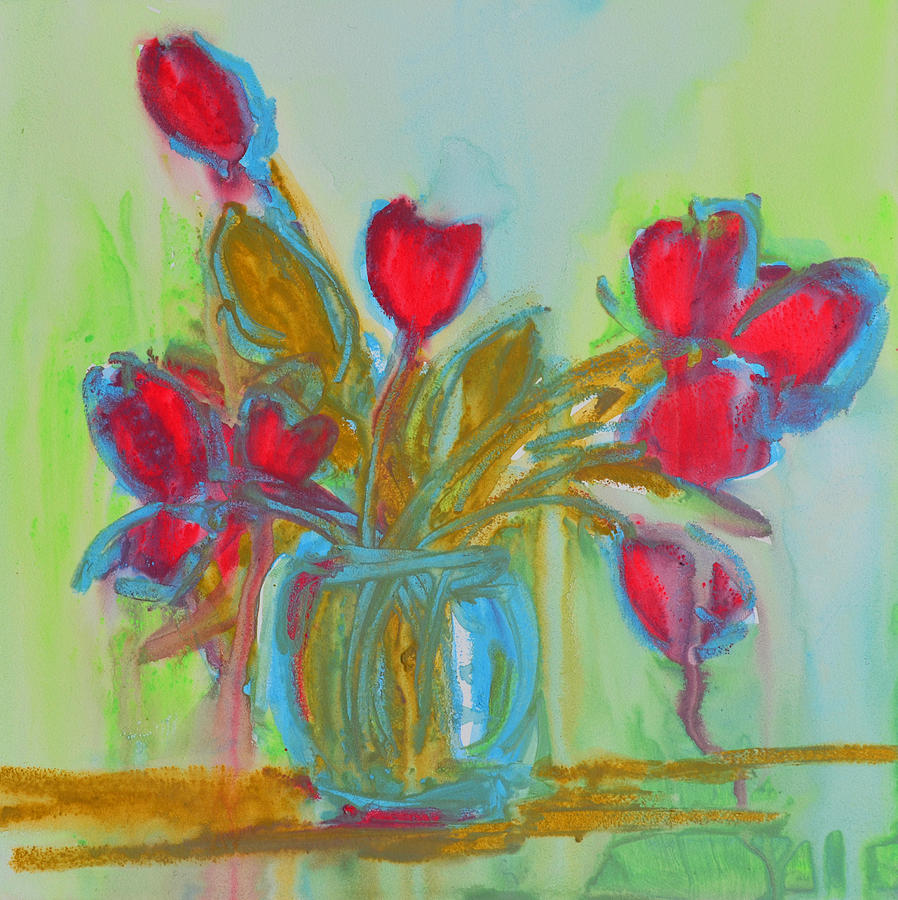 Abstract Flowers Painting by Patricia Awapara