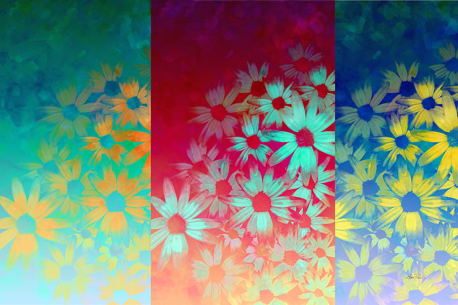 abstract  - flowers- Summer Joy Painting by Ann Powell