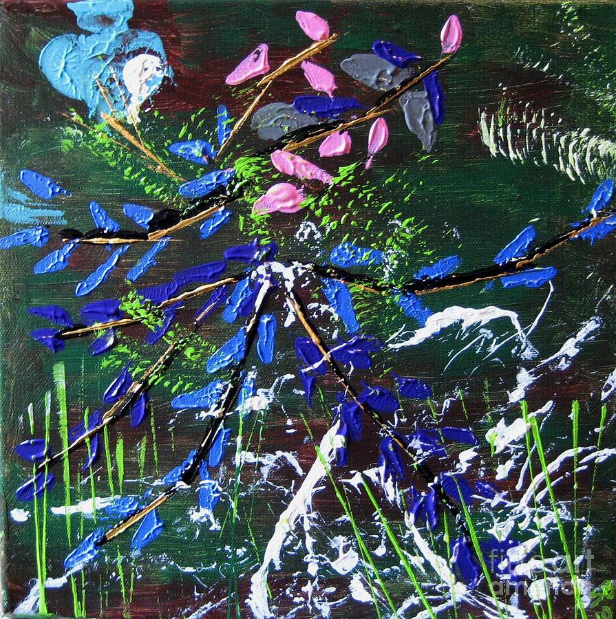 Abstract flowers Painting by Susanne Baumann