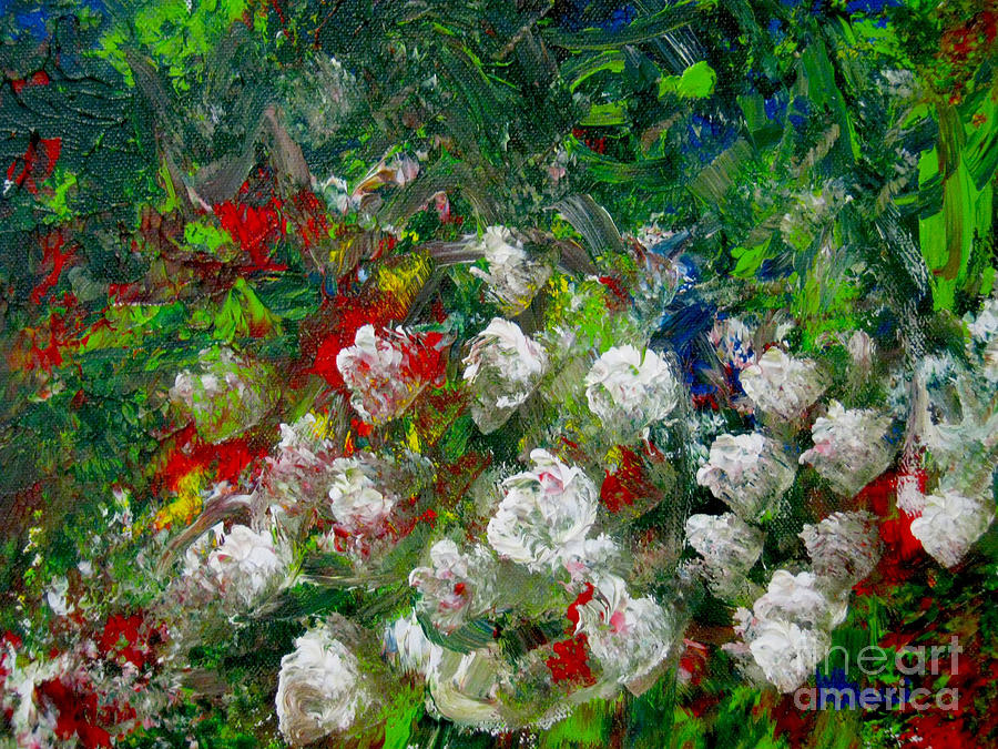 Flower Painting - Abstract Flowers by Wendy Marelli