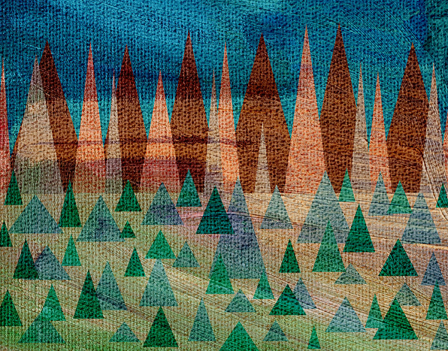 Abstract Forest  Painting by Bonnie Bruno