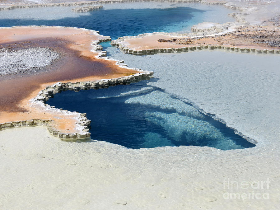 Abstract From The Land Of Geysers. Yellowstone Photograph