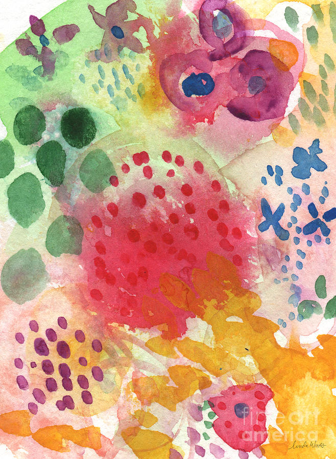 Flower Painting - Abstract Garden #43 by Linda Woods