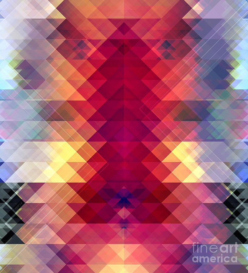 Abstract Geometric Spectrum Digital Art By Phil Perkins Fine Art America