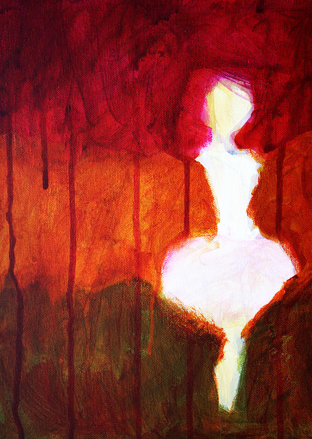 Abstract Painting - Abstract Ghost Figure No. 2 by Nancy Merkle