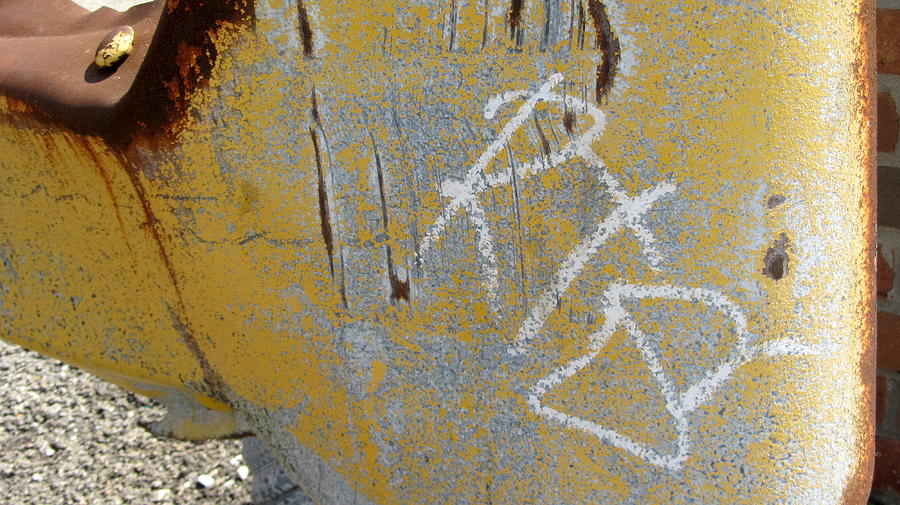 Abstract Guard Rail Graffiti Photograph by Anita Burgermeister