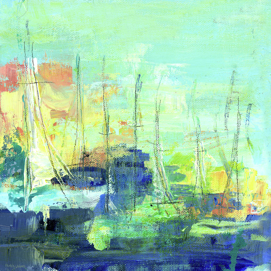 Abstract Harbor IIi Painting by Pamela J. Wingard | Fine Art America