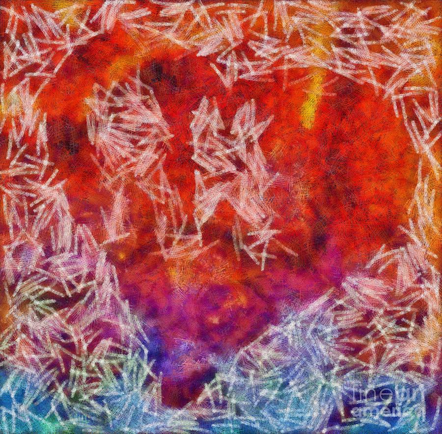 Abstract Photograph - Abstract Hearts 18 by Edward Fielding