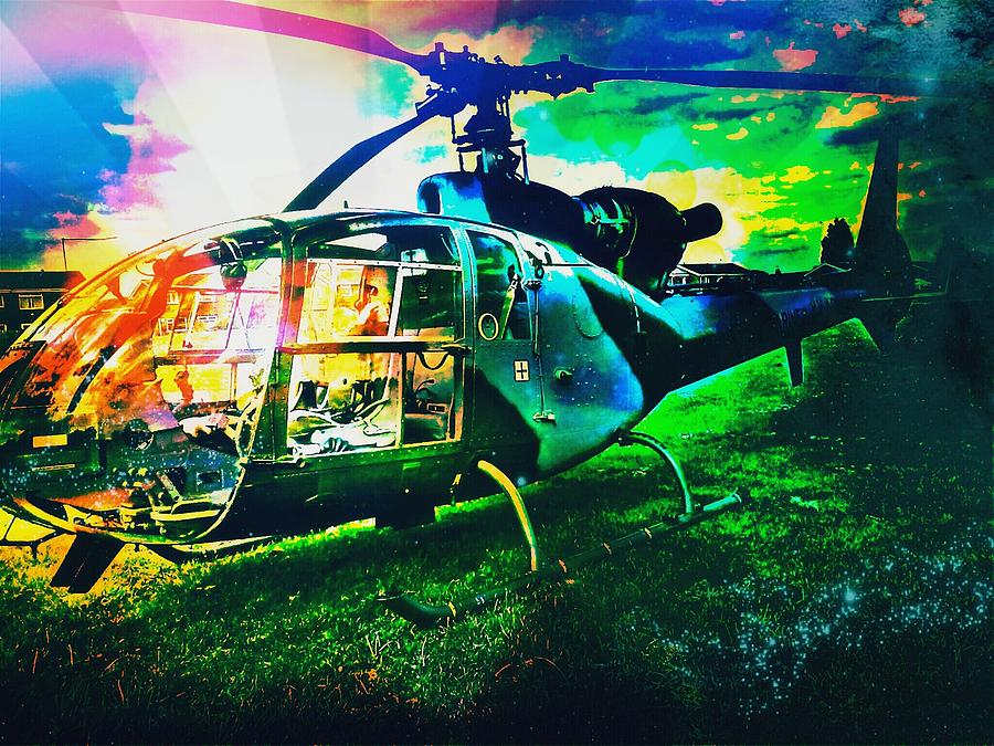 Abstract Photograph - Abstract Helicopter  by Chris Drake