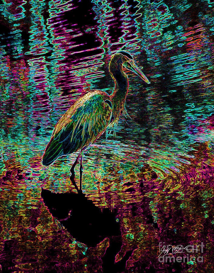 Abstract Photograph - Abstract Heron by Jeff McJunkin