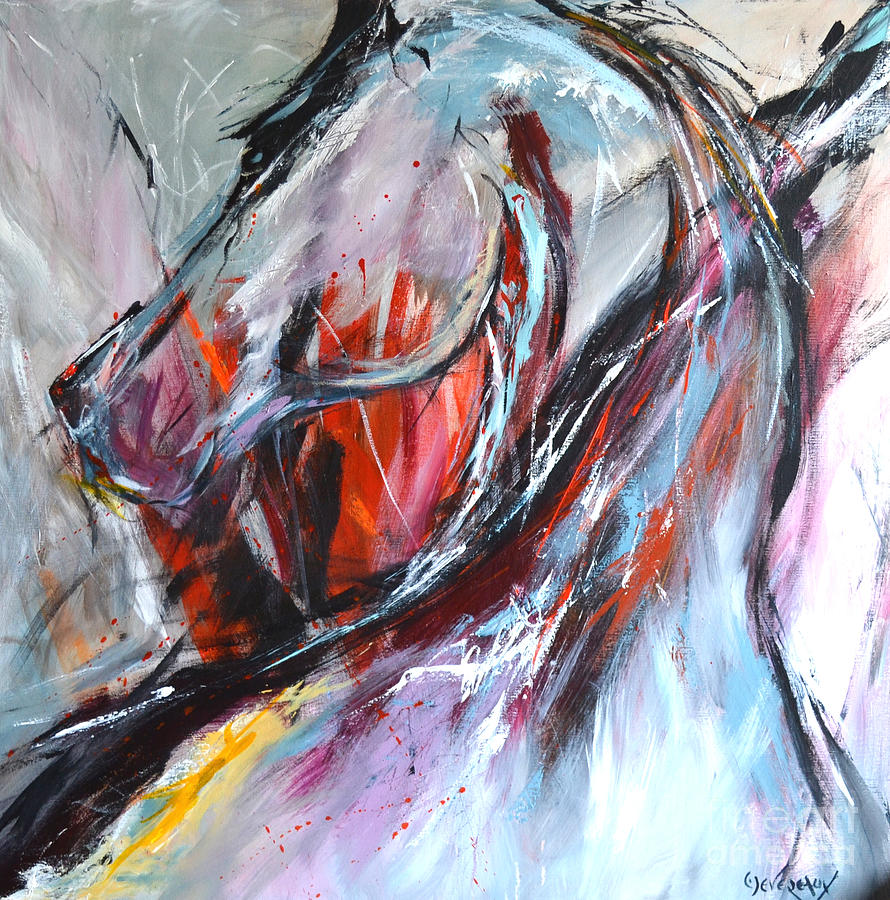 Abstract Horse 4 Painting