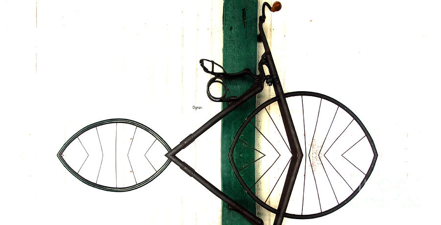 Bicycle Photograph - Abstract In Geometric Velocipede by Steven Digman Bicycle Photograph - Abstract In Geometric Velocipede by Steven Digman