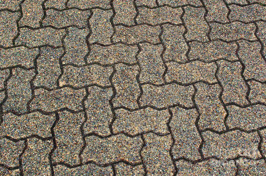 Abstract Interlocking Pavement Photograph by Tikvahs Hope
