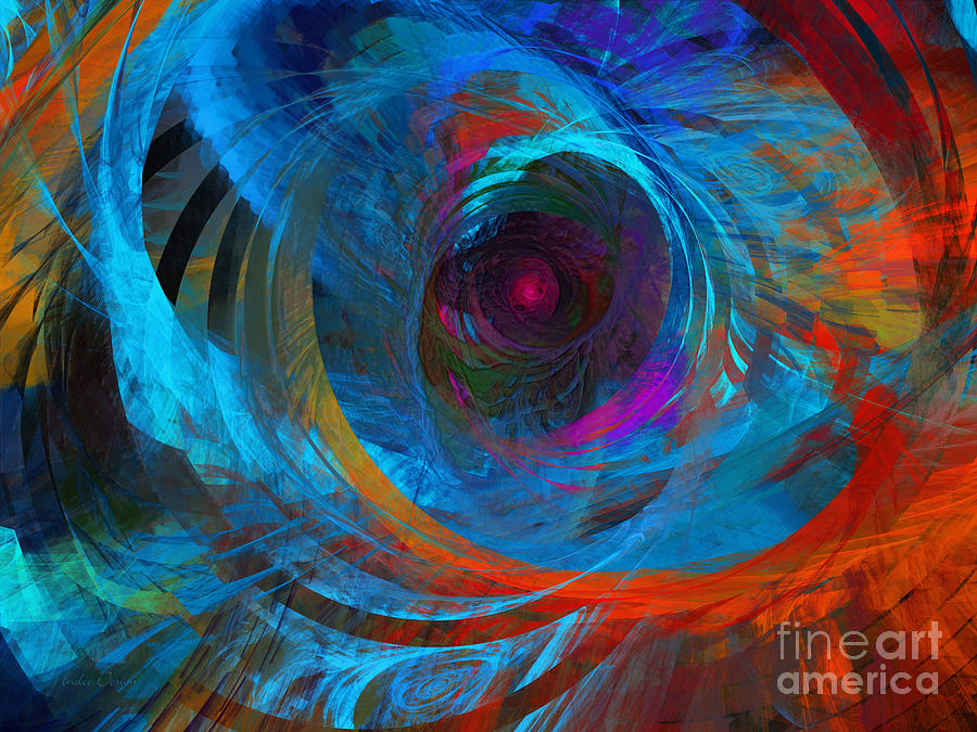 Abstract Jet Propeller Digital Art by Andee Design