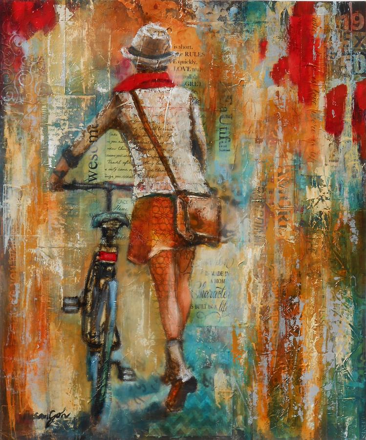 Abstract Lady 1  Painting by Susan Goh