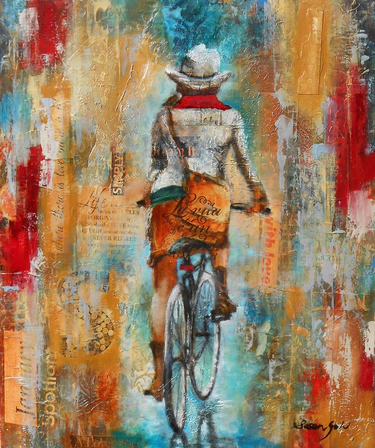 Abstract Painting - Abstract Lady 4  by Susan Goh