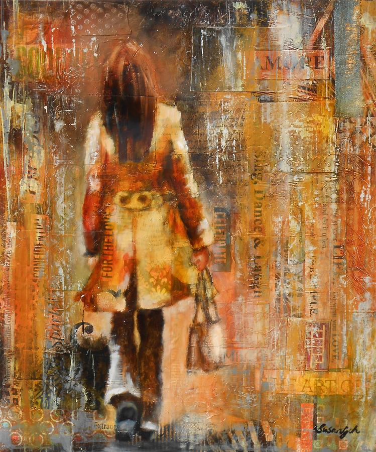 Abstract Lady  5 Painting by Susan Goh