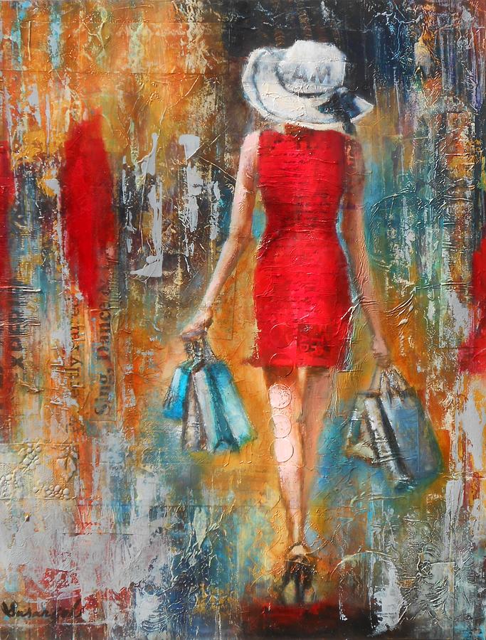 Abstract Lady 6 Painting by Susan Goh