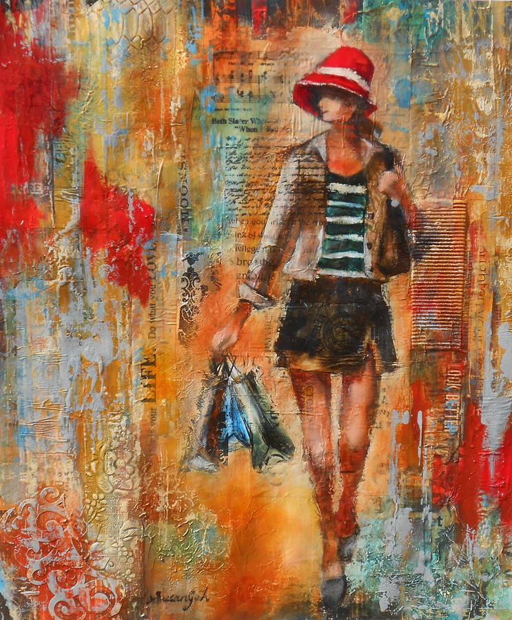 Abstract Lady 7 Painting by Susan Goh