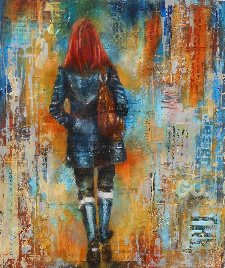 Abstract Lady 9 Painting by Susan Goh