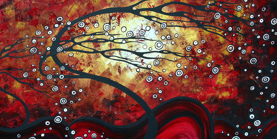 Abstract Landscape Art Original Painting WHERE DREAMS ARE BORN by MADART Painting by Megan Aroon