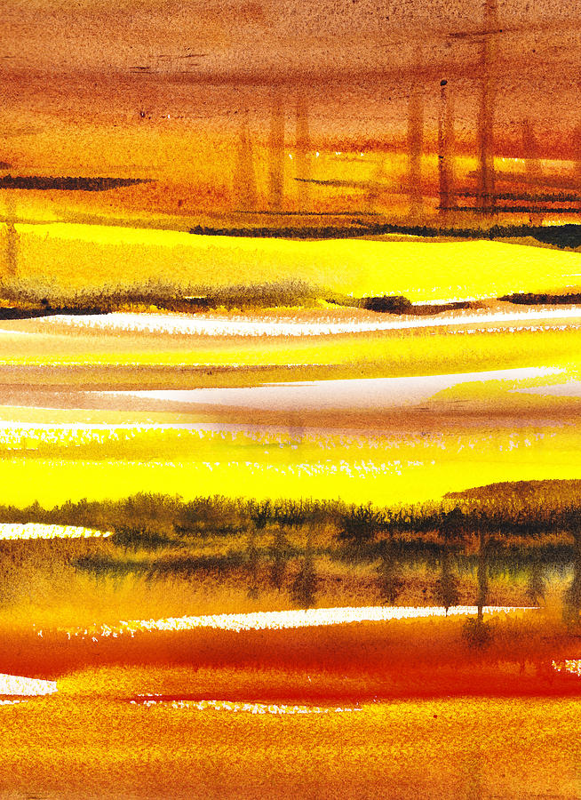 Abstract Landscape Found Reflections Painting
