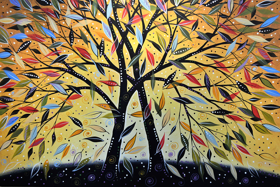 abstract art paintings trees