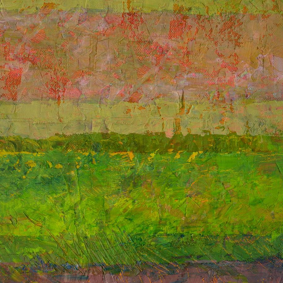 Abstract Landscape Series - Summer Fields Painting by Michelle Calkins