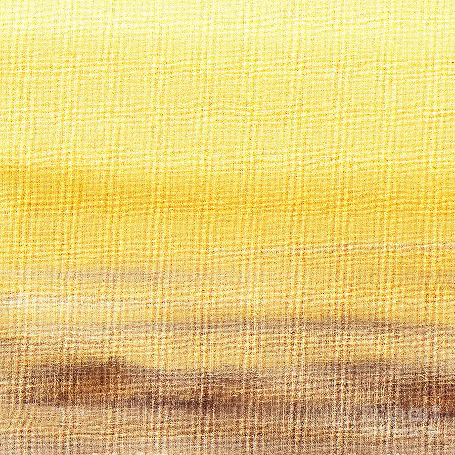Abstract Landscape Yellow Glow Painting