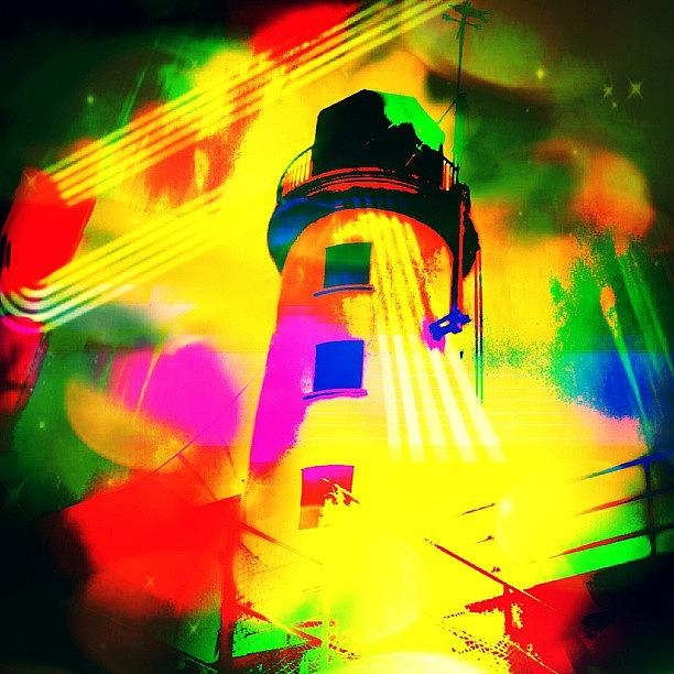 Love Photograph - Abstract Lighthouse by Chris Drake
