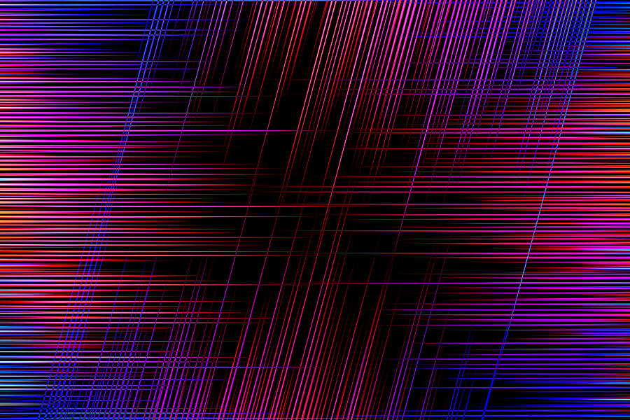 Curtain Digital Art - Abstract lines 3 by Steve Ball
