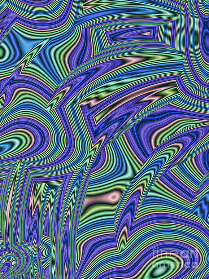 Abstract Lines Digital Art by John Edwards