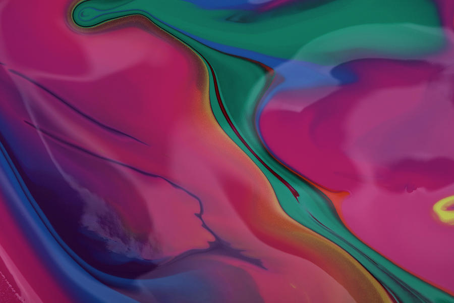 Abstract Liquid Background Photograph by Yulia Reznikov
