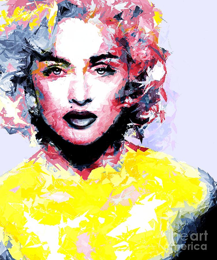 Abstract Mixed Media - Abstract Madonna by Brian Raggatt