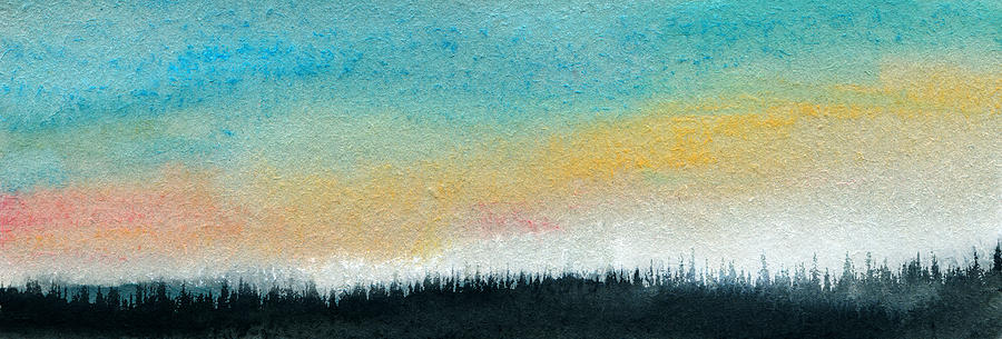 Abstract Minimalist Horizon Painting by R Kyllo