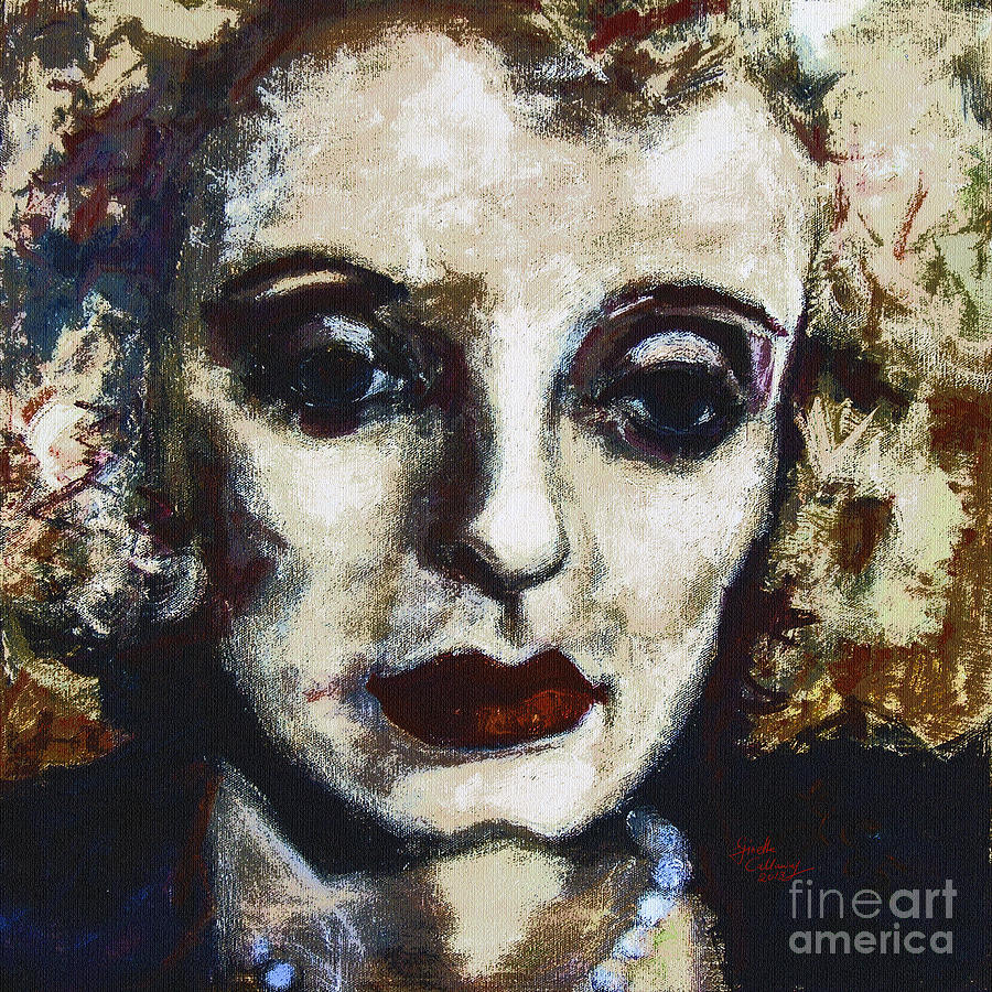 Abstract Modern Bette Davis Painting by Ginette Callaway