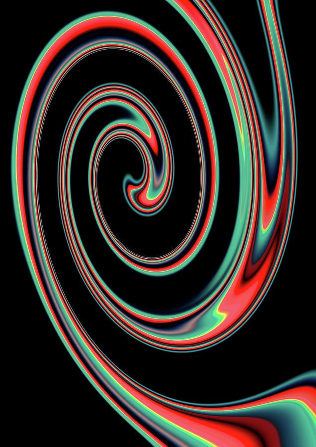 Abstract Multi Colored Spiral Pattern Photograph by Ikon Images
