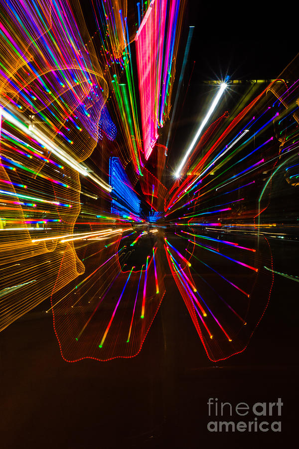 Abstract Neon Colored Lights Photograph by Imagery by Charly