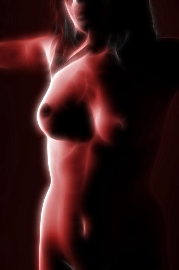 Nude Digital Art - Abstract nude 2 by Nathan Wright