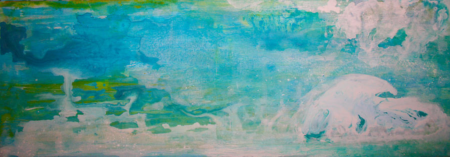 Abstract Ocean Painting - Abstract Ocean 2 by Stephanie  Kriza