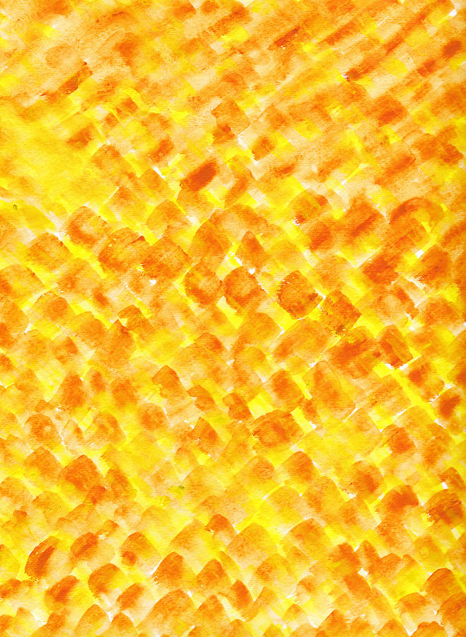 Abstract Of Pumpkin Painting by Eric Forster