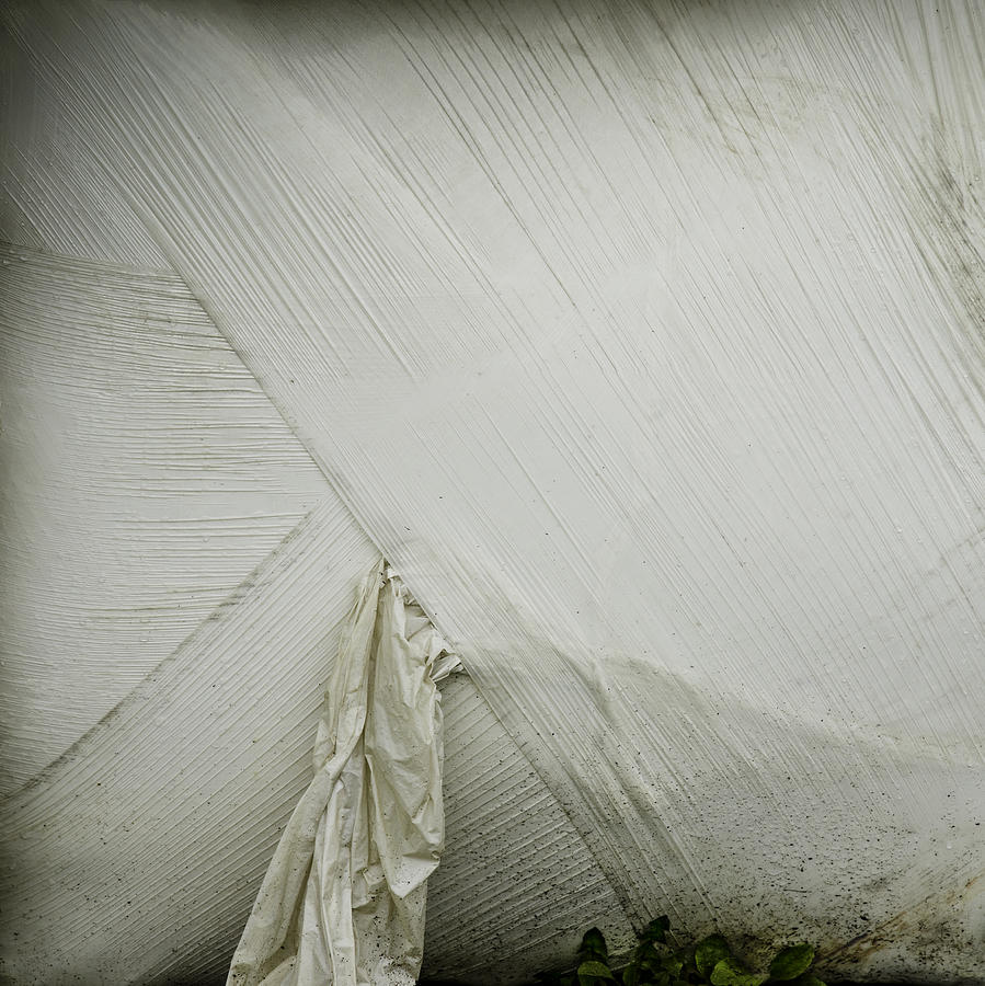 Abstract of wrapped haybale Photograph by Peter V Quenter