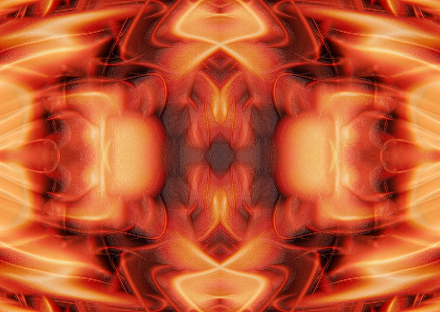 Abstract Orange Digital Art by Steve Ball - Fine Art America