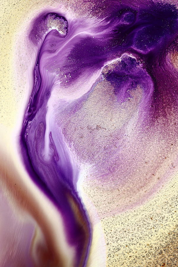 Abstract Original Purple Cobra by kREDArt Painting by Serg Wiaderny