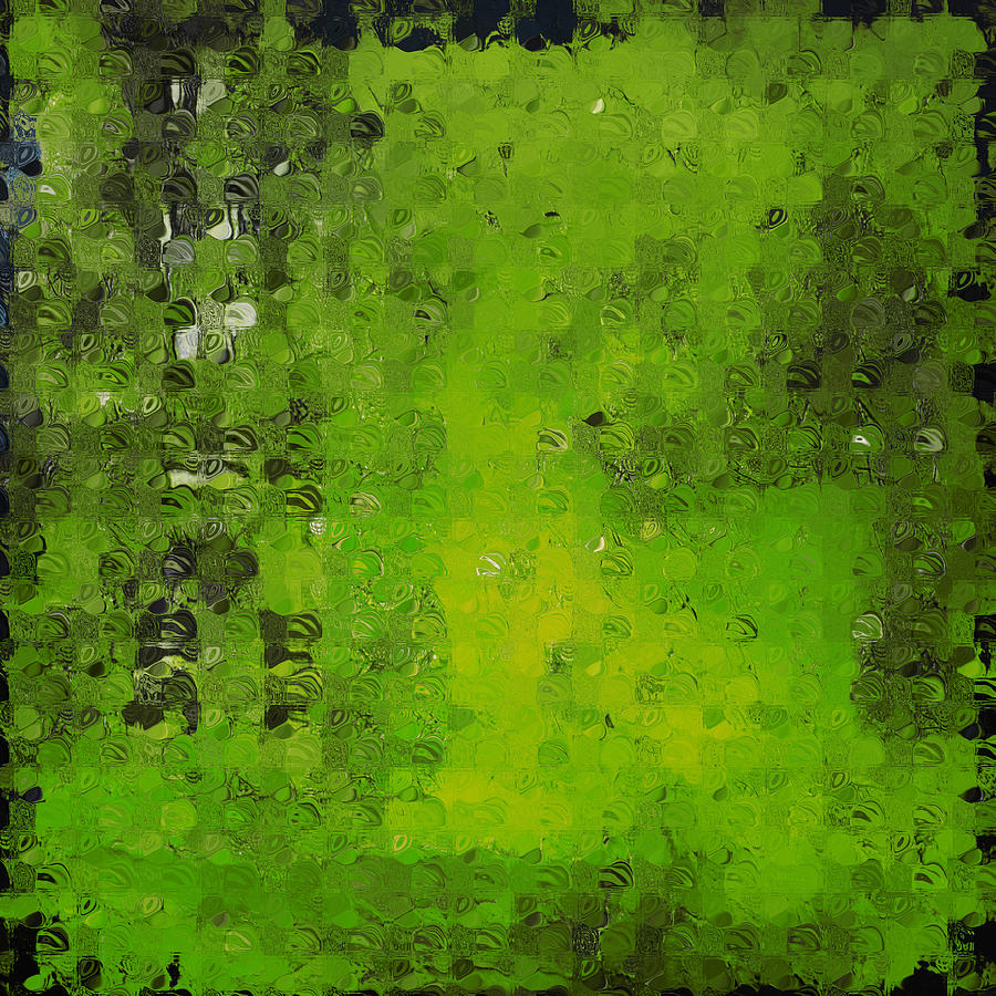 Абстрактные картины зеленые