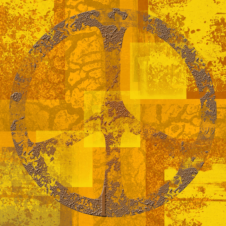 Sign Digital Art - Abstract Peace Sign 2 by David G Paul