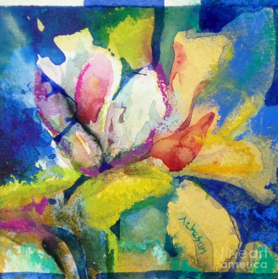 Abstract petals Painting by Donna Acheson-Juillet