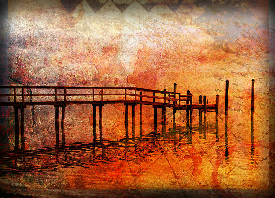 Abstract Pier Photograph by Ken Reardon - Fine Art America