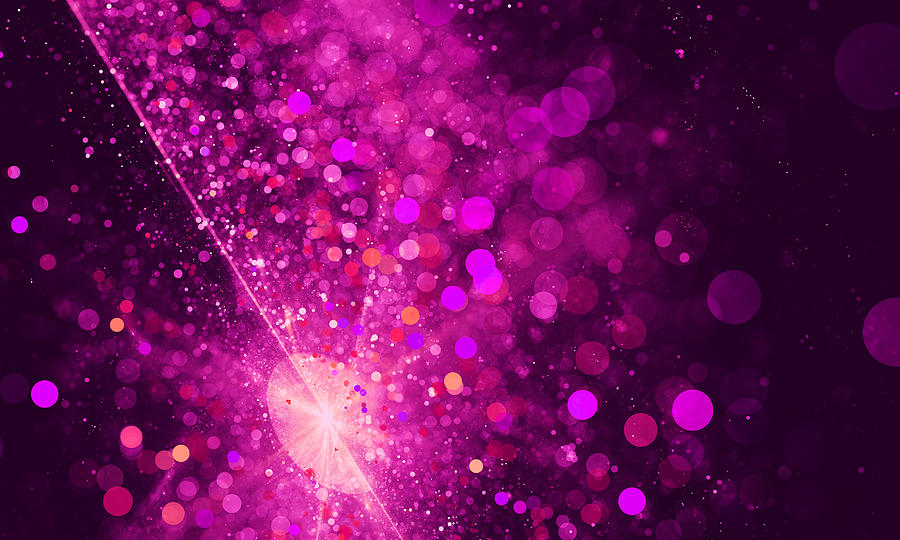 Abstract pink spotted bokeh background Photograph by Oxygen
