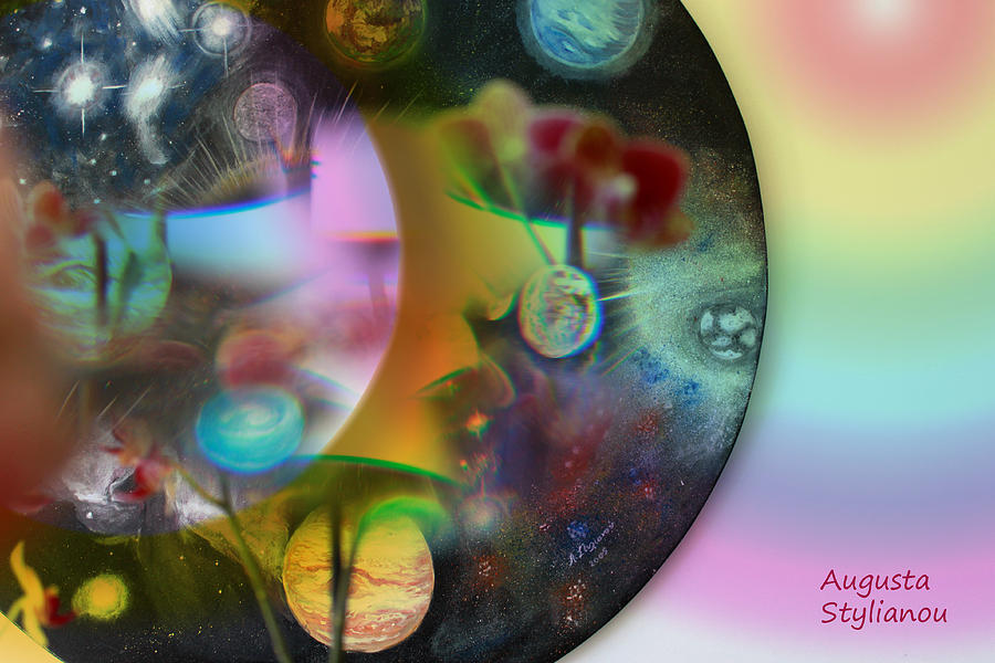 Abstract Planets Digital Art by Augusta Stylianou
